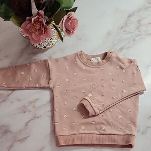 Jamie Kay Pink Floral Kids Sweater